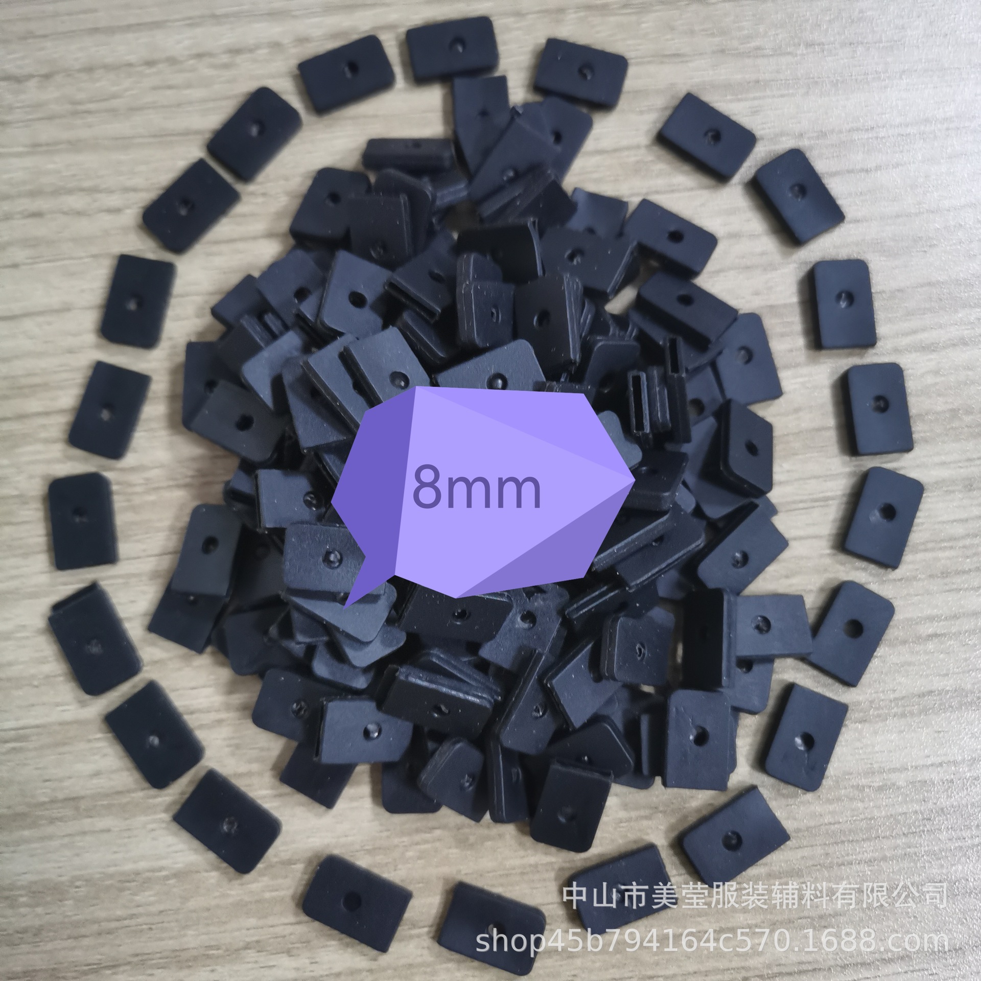 3-12mm鱼骨帽婚纱辅料黑白硅胶PP支撑胶条条保护帽套厂家批发编织