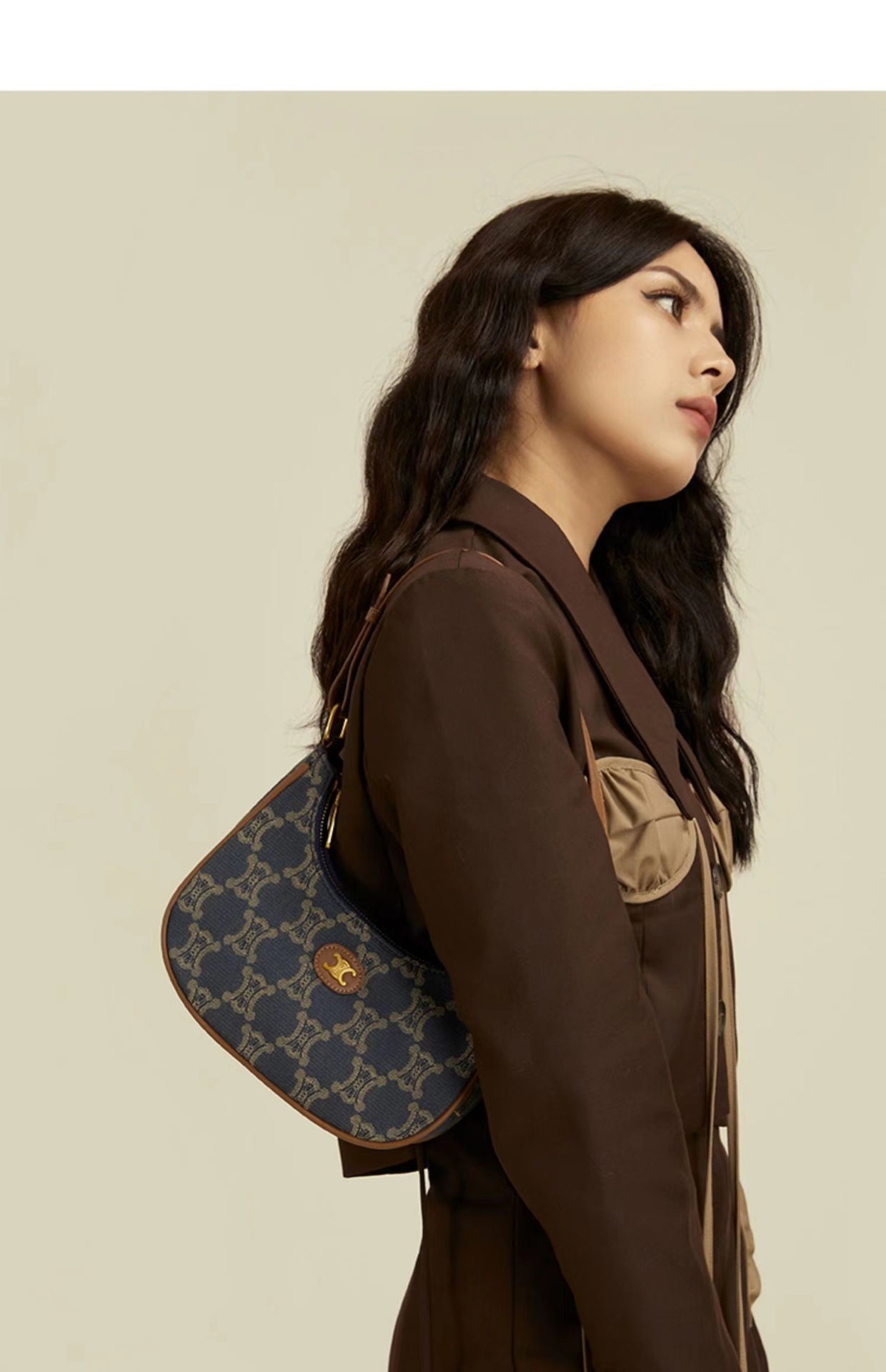 Mujeres Pequeña Todas Las Temporadas Mezclilla Moda Bolsa Para Las Axilas display picture 7