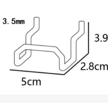 작은 금속 걸이 5X2.8cm