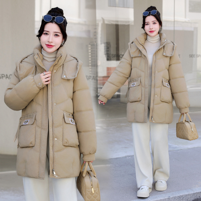 Invierno plumón chaqueta de algodón para mujeres 2025 nuevo este año chaqueta de algodón chaqueta suelta madre gruesa chaqueta image 1