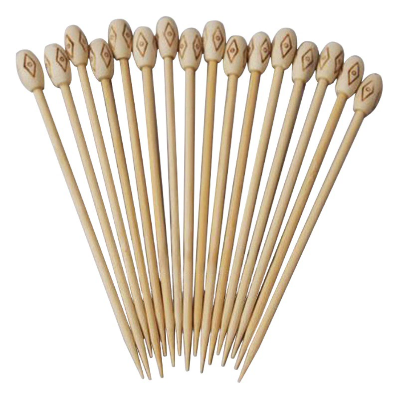 100 шт./Пакет бамбуковая фруктовая палочка одноразовая Цветочная палочка творческая личность бамбуковая фруктовая палочка одноразовая бамбуковая палочка