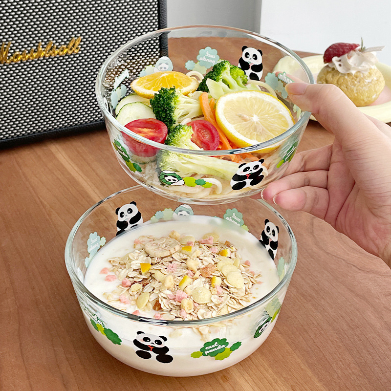 Ins Heatable Glass Small Bowl Tableware Household Dessert Bowl Fruit Salah Bowl Breakfast Milk Bowl Ice Cream Bowl Ins Heatable Glass Small Bowl Tableware Household Dessert Bowl Fruit Salah Bowl Breakfast Milk Bowl Ice Cream Bowl