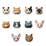 Iades с игрой, чашка для головы кошки, трехмерная кошка Цзянсианская слепая слепа