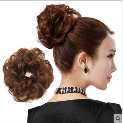 Employer Hanamaki lifelike Hairpin Curls Ball Wig fluffy Flower Bract head Jurchen rubber string