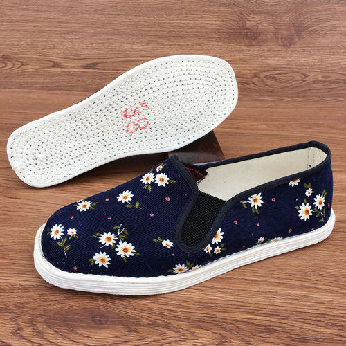 Traditional mille-layout women's tendon sole handmade women's shoes pure handmade autumn rural cloth shoes non-slip Chinese pine