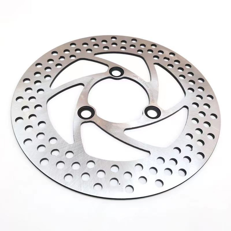 Directly Supplied from the Manufacturer, 220/7.0 Integrated Cyclone Perforated Disc Brake Rotor for Electric Vehicle Modification