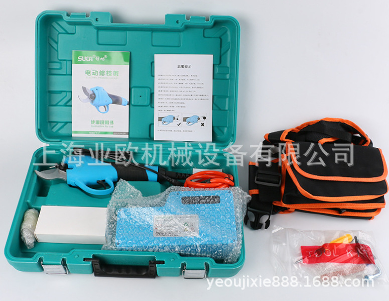 36V充电式修枝剪刀 舒畅SC-3601电动剪刀 3公分树枝剪 采摘剪