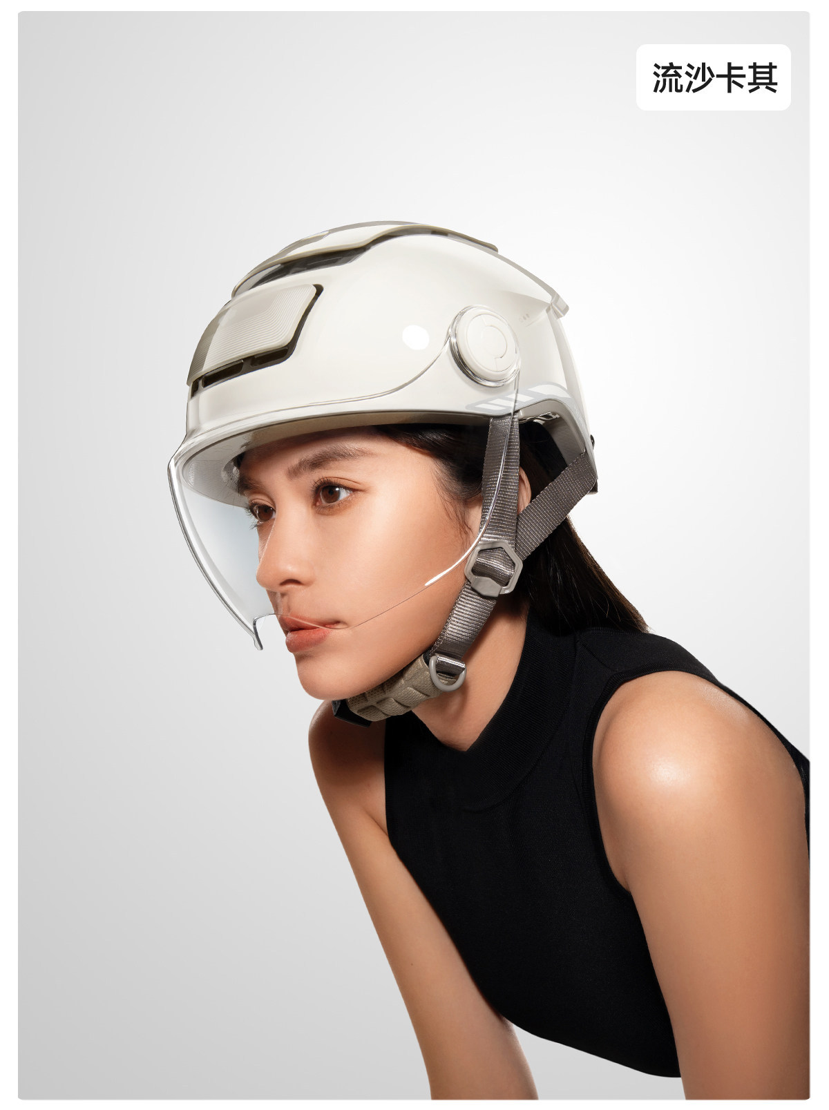 Two Little Bees 3C Certified Electric Motorcycle Helmet for Men and Women, Summer Sun Protection Half Helmet, Silver Lion Safety Helmet