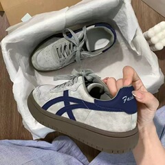 女性のための厚底道徳訓練靴 2025 春と秋の新しい多用途スポーツとレジャーフォレスト・ガンプシューズレトロ通気性学生スニーカー