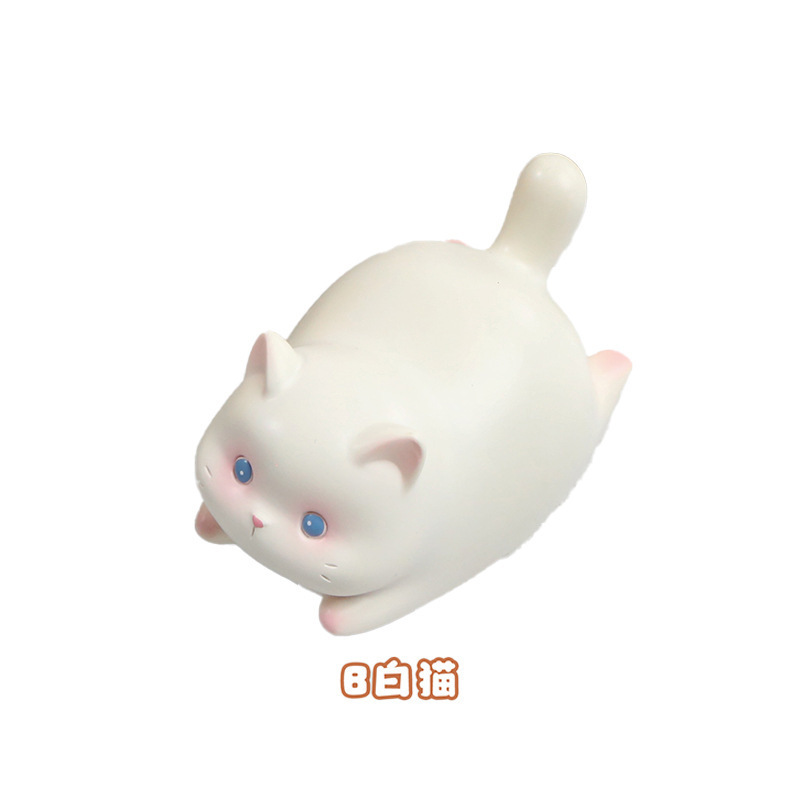 新款可爱福瑞猫猫元气不倒翁桌面摆件创意潮玩车载装饰品厂家直销|undefined