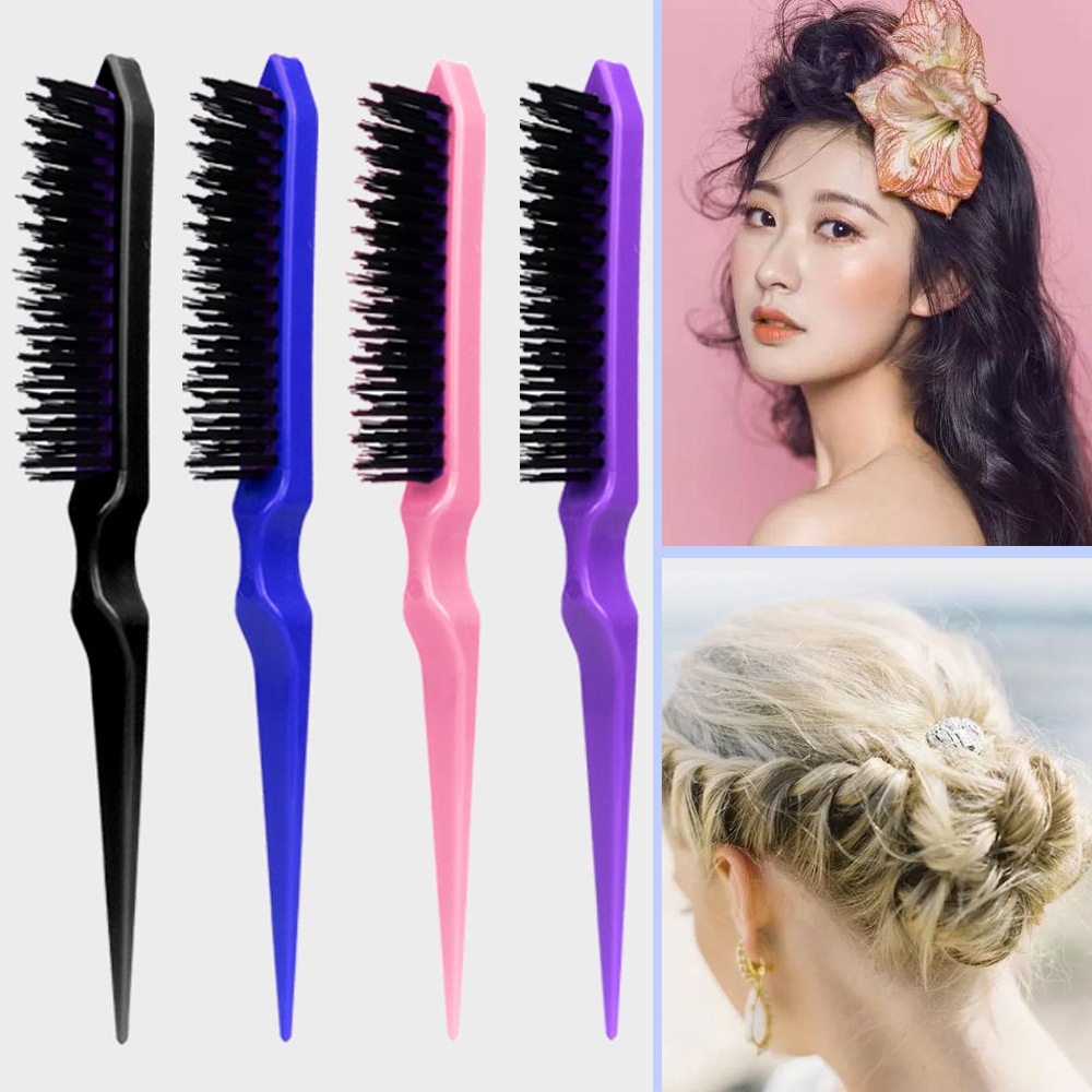 Peinado de tres filas peinado