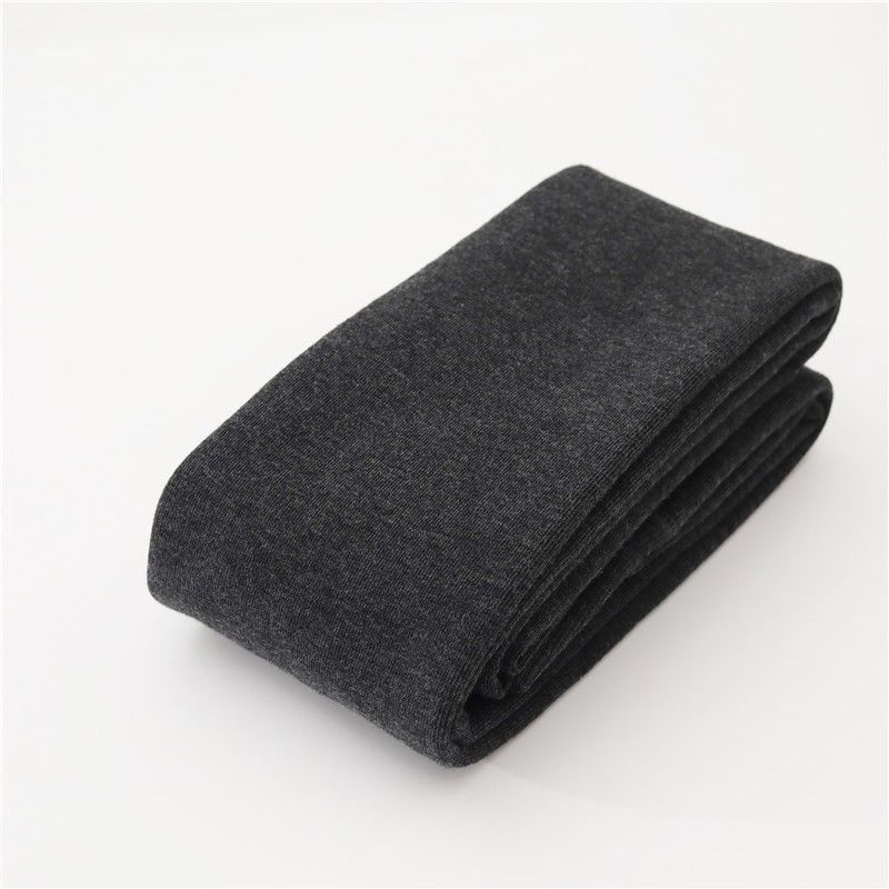 カシミヤの底のズボンの女性のベルベットの厚いズボンの靴下の春秋冬の系のオート麦の白い薄い色の縦の紋様の保温のズボンはやせています。