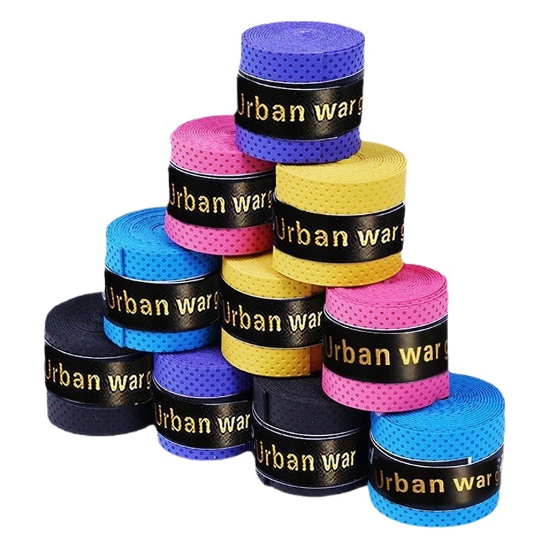 Pegamento de mano de quilla Pegamento de mano de bádminton Cinturón antideslizante Cinturón de mango Cinturón de absorción de sudor Baña de pescar de tenis Cinturón de mango de raqueta de bádminton