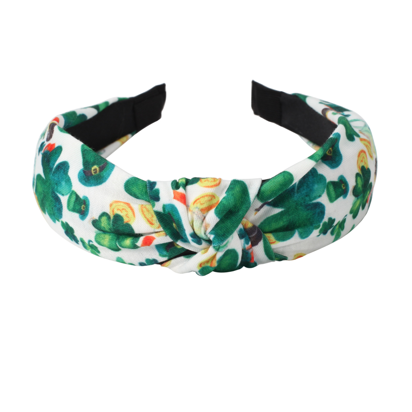 134g Weight Hair Band Hair Accessories Type 1 Piece Quantity Party, Festival Occasion St. Patrick Festival Shamrock Pattern All Seasons Season Women's Gender Classic Style Style Green Color Classic Style Women's Shamrock Cloth Hair Band 21