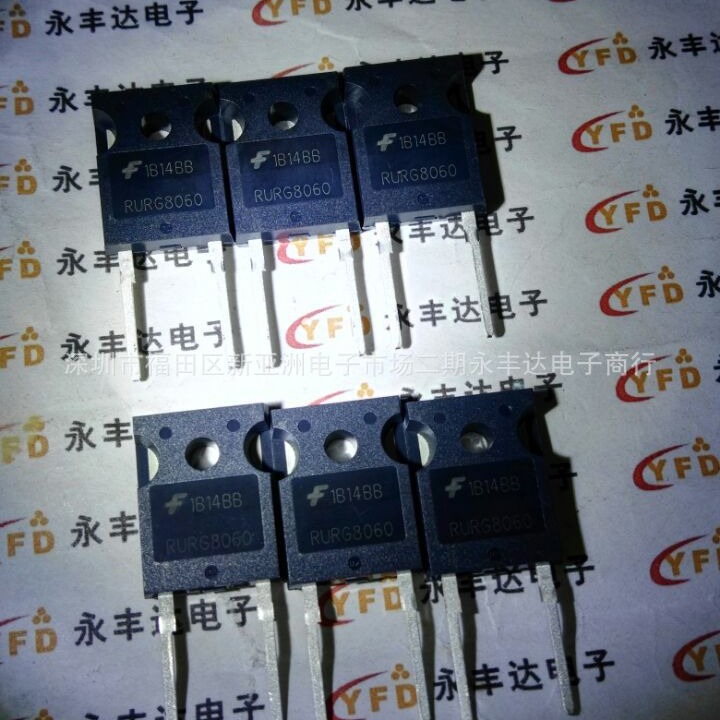 全新原装  RURG8060 TO-247 快恢复二极管 80A 600V