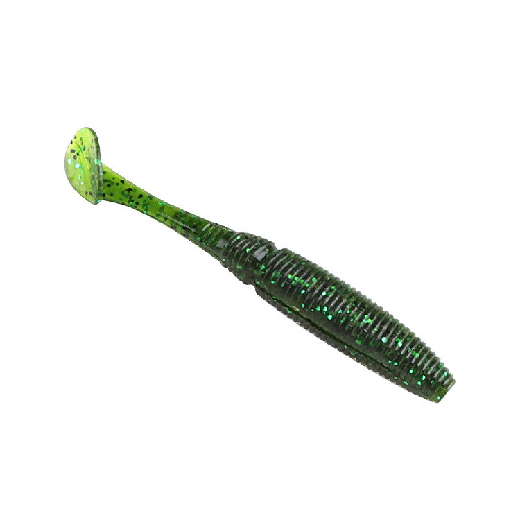 Soft Paddle Tail Fishing Lures Fresh Water Bass Swimbait Tackle Gear