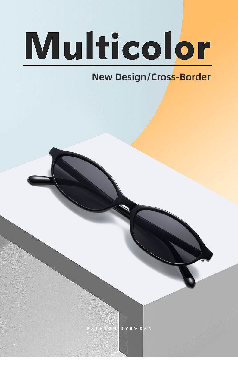 22g Weight Full Frame Glasses Structure Sunglasses Classification Ac, UV400 Protection Lens Material Oval Frame Glasses Style Travel, Party, Stage Occasion Solid Color Pattern Unisex Gender Elegant, Simple Style Style Black Color Elegant Simple Style Solid Color Ac UV400 Protection Oval Frame Full Frame Women's Sunglasses 3