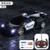 Black police car charging, lithium battery, charging cable, charging version