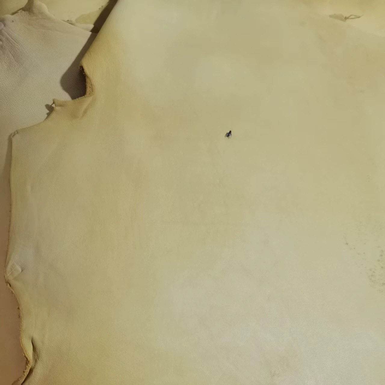 Золотисто-желтые перчатки по охране труда из овчины