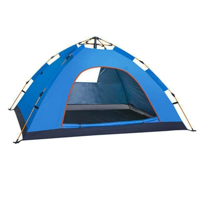 Avtomobil dam çadırları, Tent for 3-4 People, Simple - sky-blue-single-door-single-window-1-2-people