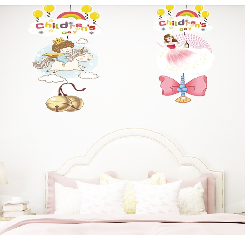 Día del Niño 1 de junio colgantes colgantes escolares colgantes de bandera de jardín de infantes tiendas 61 decoraciones