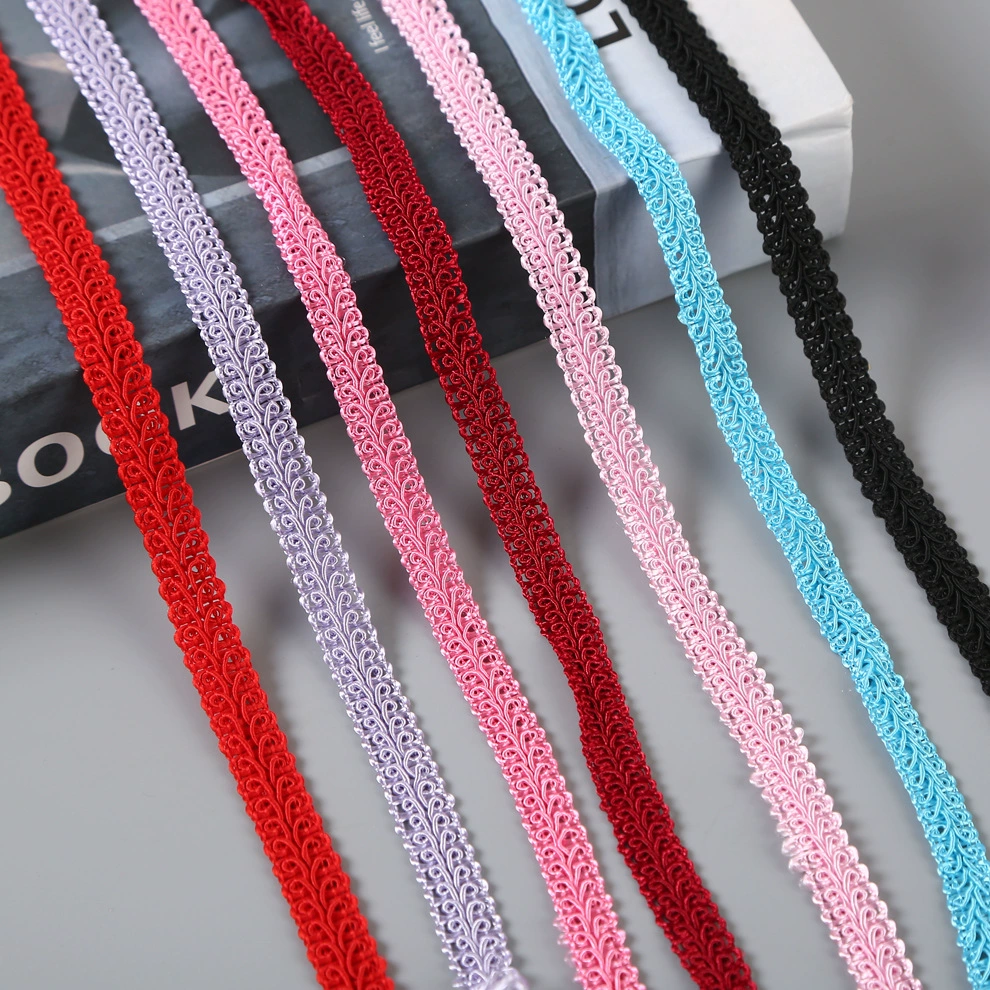 5708 спот поставляет многоцветную 1CM полиэстер елочковой лент