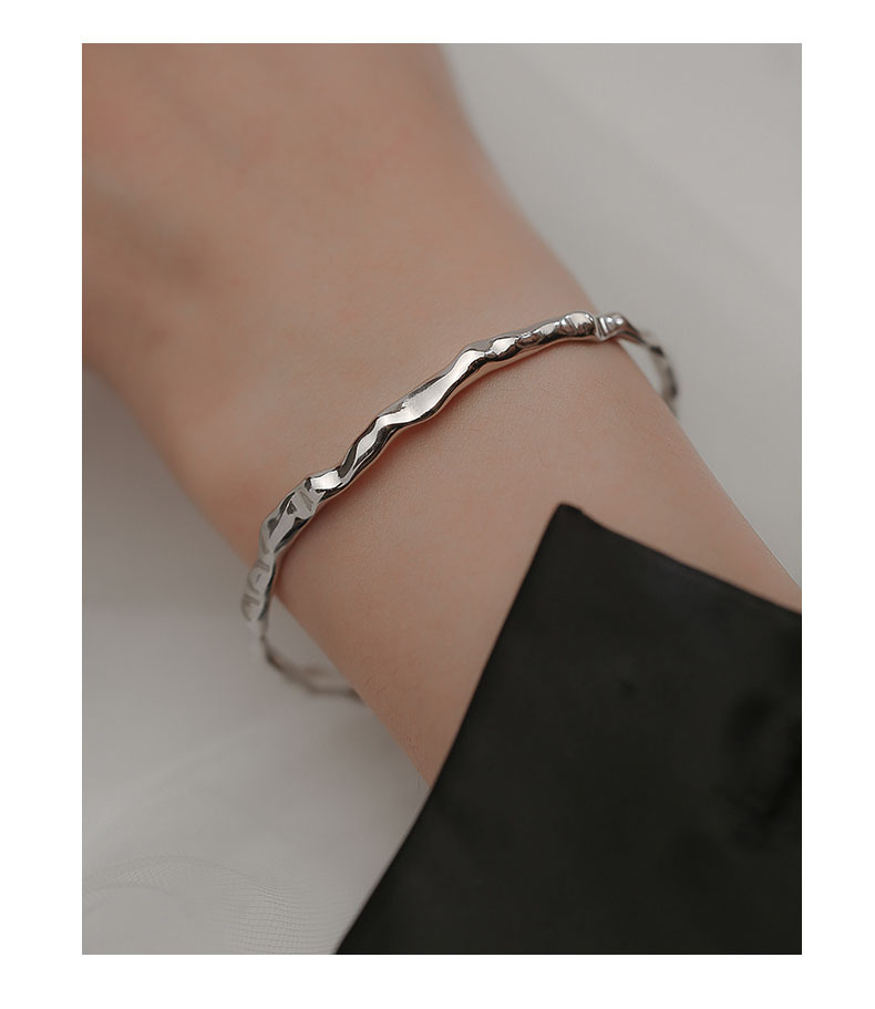 Geometric Sunburst Charm Bracelet For Women Adjustable Open Style_voghion.com