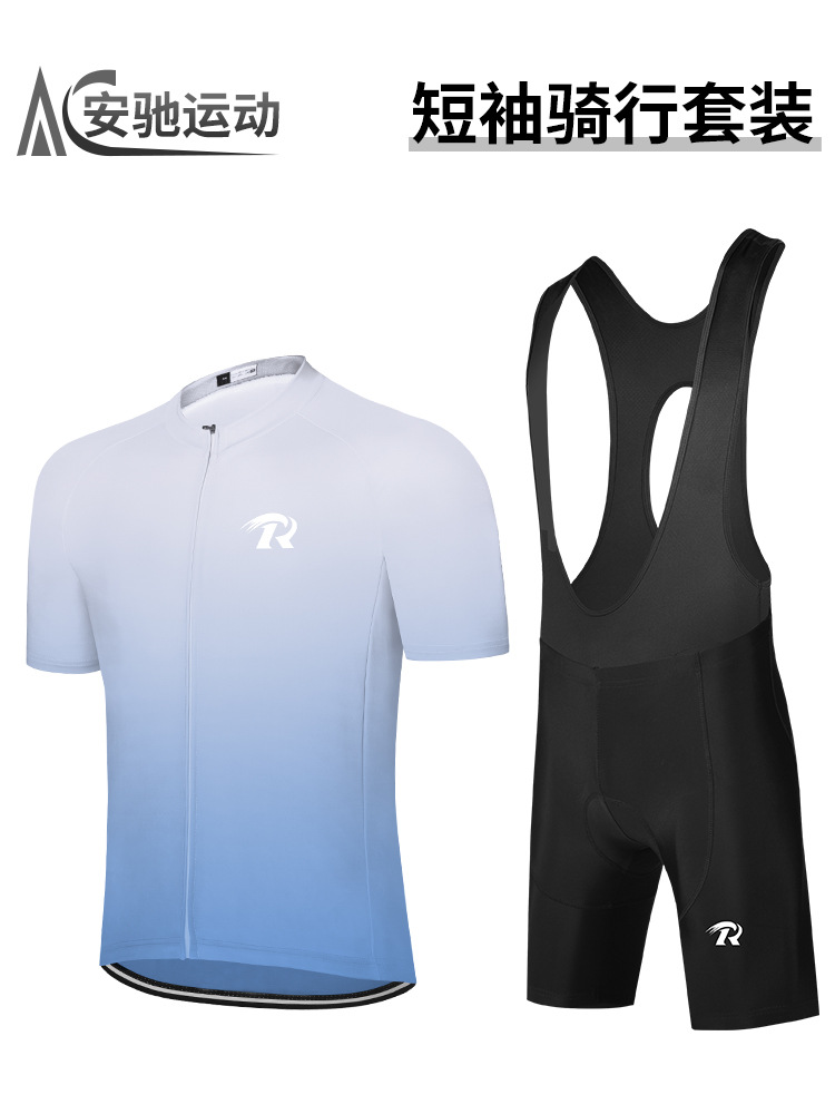 Ropa de bicicleta de mangas cortas para hombres y mujeres, ropa de bicicleta de montaña de verano, cinturón de secado rápido, pantalones de ciclismo de amortiguación, chaqueta superior