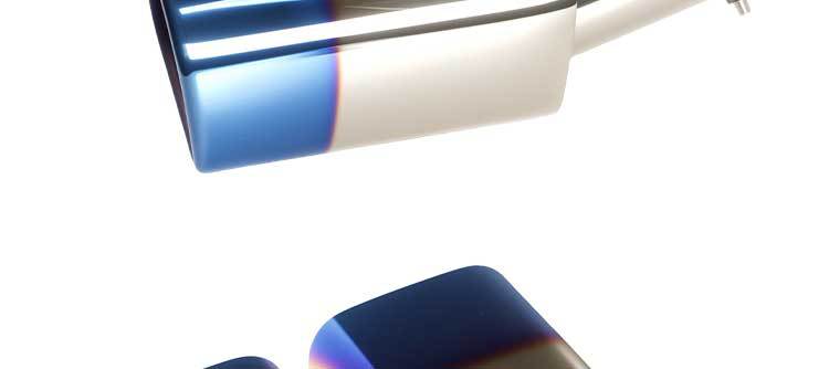 Suitable for factory direct sales Alfa square mouth tail mouth modification Alpha stainless steel car tail throat exhaust pipe