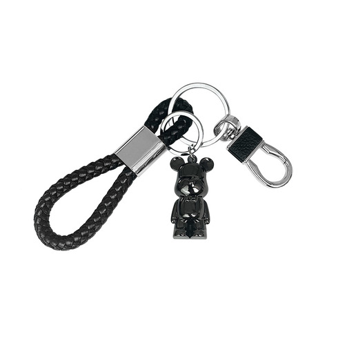 Creative metal bear keychain exquisite cartoon bear waist key pendant key ring ring manufacturer wholesale