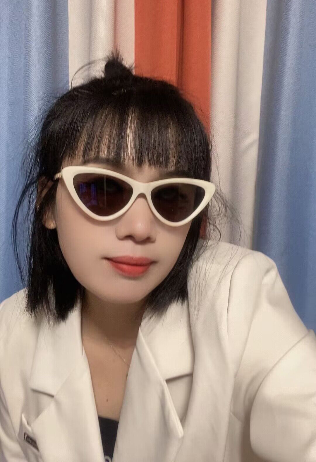 IG Style Simple Style Solid Color UV400 Protection Resin Cat Eye Full Frame Women's Sunglasses display picture 3