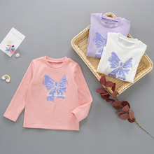 童装春秋款 外贸韩版童装 新款女童弹力长袖间条裤套装 童装批发