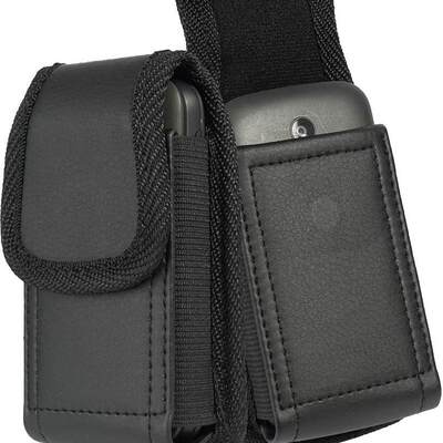 Bolsa de cintura em pele Nokia 2720/TCL Flip Pro/Flip 2/3/4