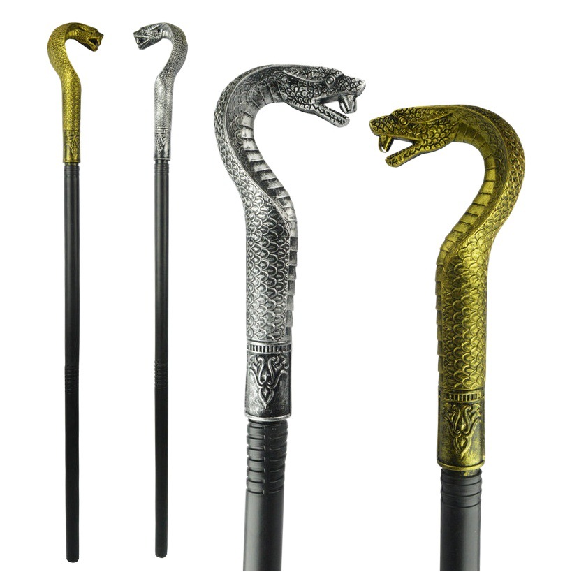 Halloween armas carnaval apoyos rey cetro egipcio Faraón cetro magia garra bola cetro serpiente cabeza cetro