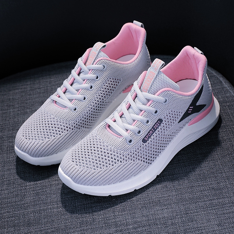 Zapatos deportivos de mujer 2023 nuevos zapatos de red de otoño respirables zapatos casuales blancos casuales zapatos casuales zapatos para correr