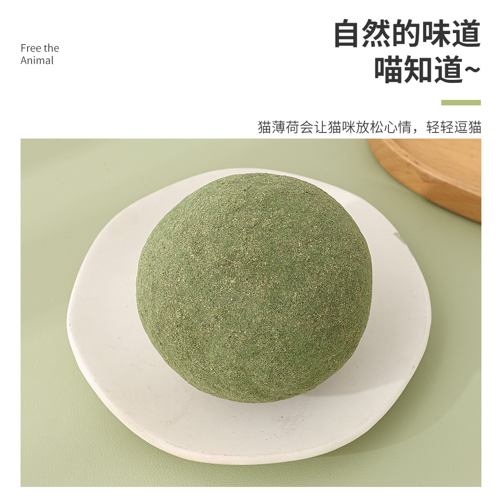 10cm gato menta bola molar juguetes gatos sonoros palo de gato auto-hi madera tibia palo molar artículos de mascotas al por mayor