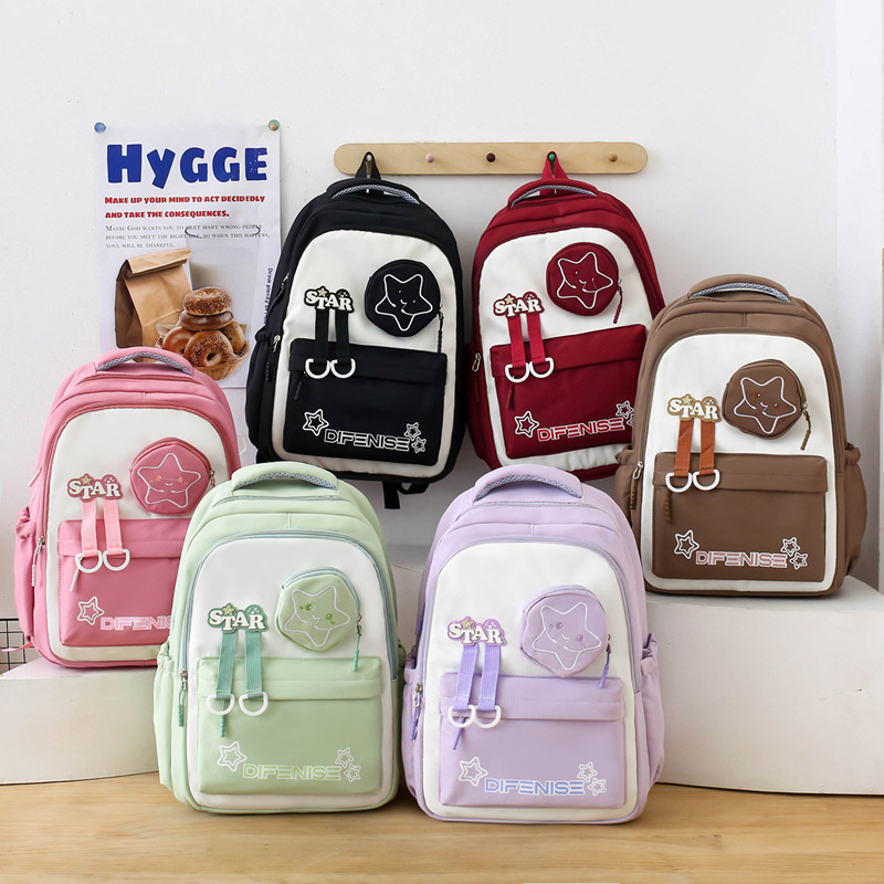 Zaini per bambini per studenti delle scuole primarie e secondarie, alla moda e alla moda, borsa termica per il pranzo, grande capacità, set da quattro pezzi, zaino casual_voghion.com