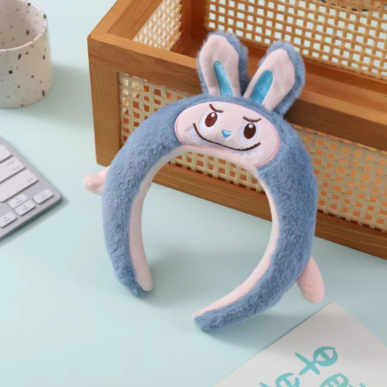 Estrellas de esponja extrañas lindas mujeres lavado de la cara máscara de presión de cabello maquillaje fotos otoño invierno joyas para el cabello