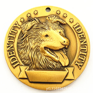 Customized Zinc Alloy Cat Tag Dog Tag Pet Collar Pendant Middle East Engraved Logo Pet Identity Tag Customization