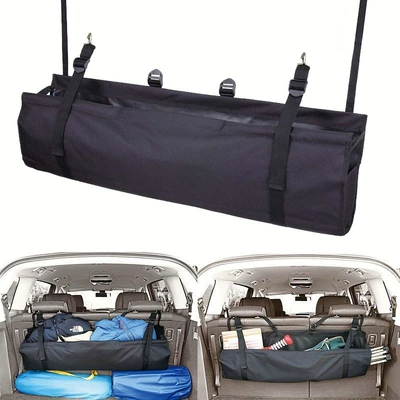 Tool Bag Outdoor Bag Portable Car Storage Bag Oxford Cloth Car Hanging Bag Black Folding Storage Bag Wholesale