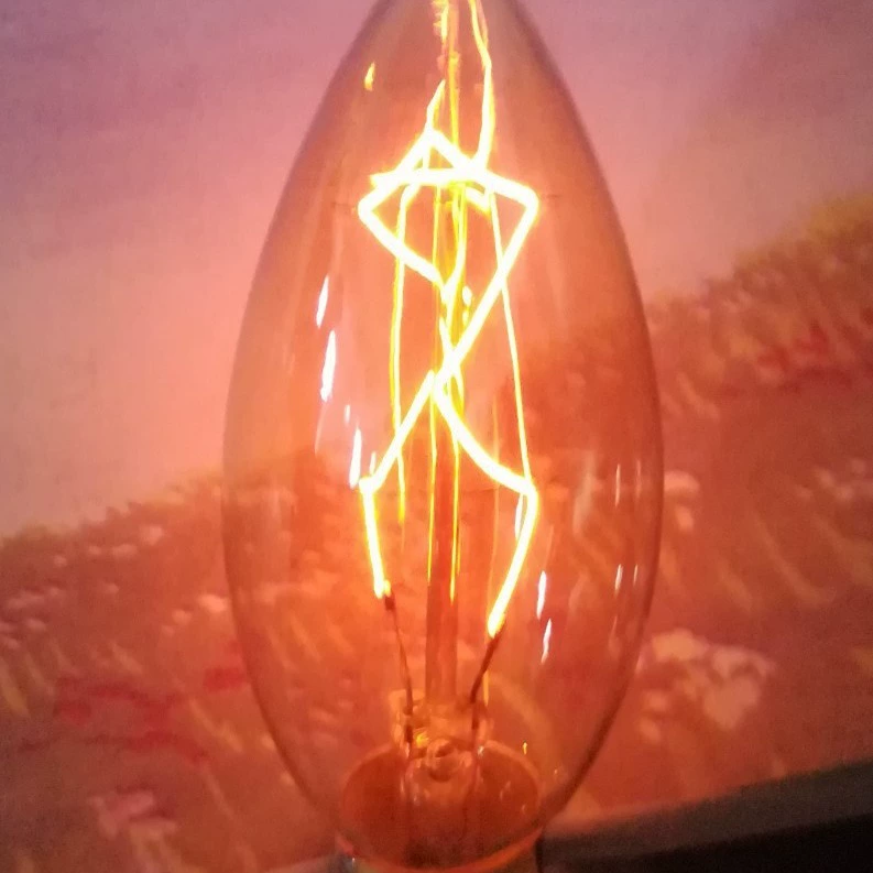 Прямые продажи с фабрики, лампа Эдисона в стиле ретро с карбоновой нитью C35 Z типа