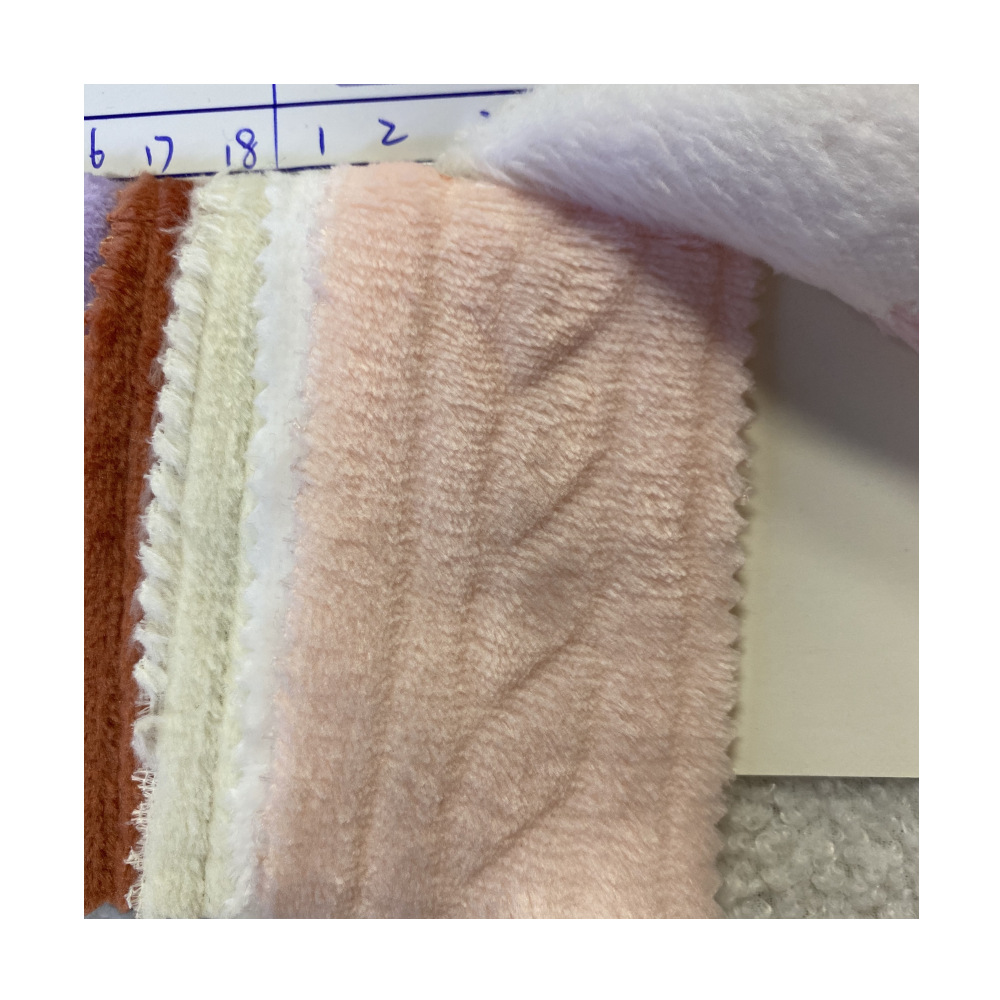 Doble cara flange tira de lana polar sola manta de lana doble cara ropa de cama textil para el hogar tela textil para el hogar