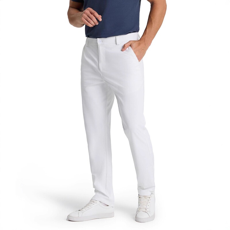 2026 Amazon Spring and Autumn Youth Elastic Golf Jogging Slim Fit Trousers Men's High-End Dress Pants