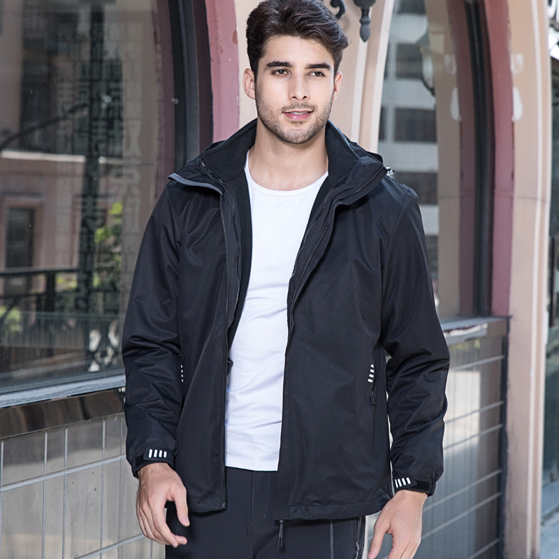 Chaqueta Térmica Impermeable 3 en 1 para Pareja Set de 2 Piezas de Poliéster A Prueba de Viento para Invierno image 6