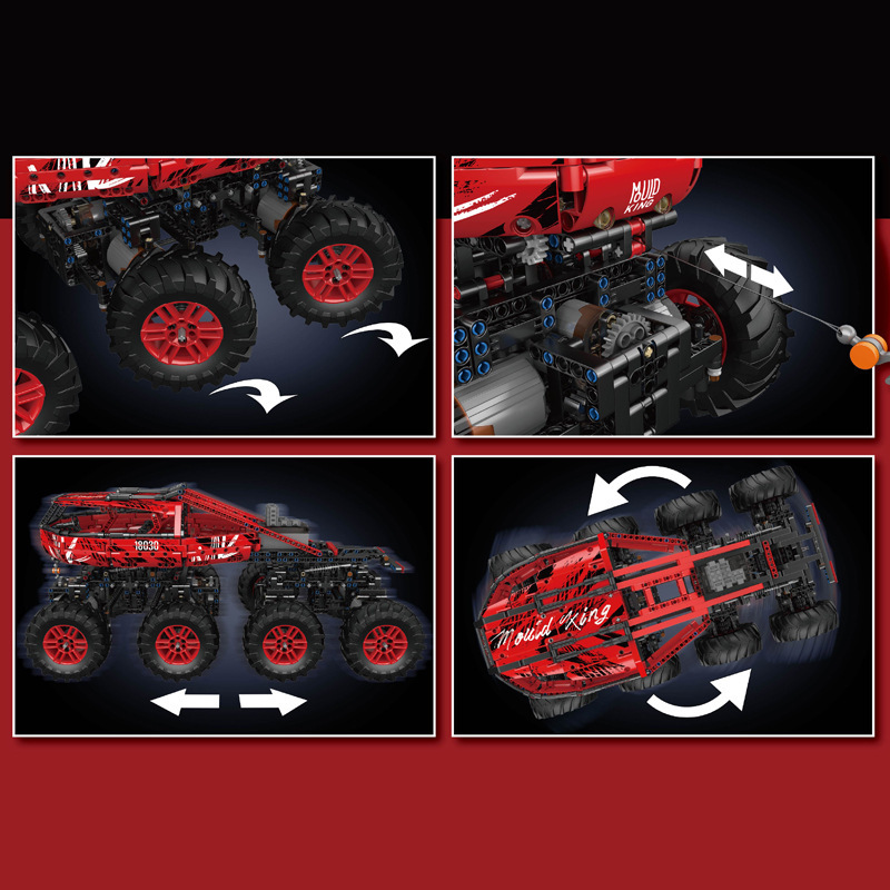 Yuxing modelo Wang18030 serie de coches de ingeniería de montaje de juguetes de montaje de coches de escalada de fuego compatible con modelo de coches de ingeniería de Lego