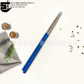 镜面抛光不锈钢高档餐具 304不锈钢筷子 防滑筷夹