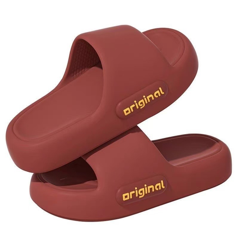 2025 nuevas sandalias y pantuflas de suela gruesa, baño en casa, baño, sandalias de pareja antideslizantes, pantuflas de verano para mujer