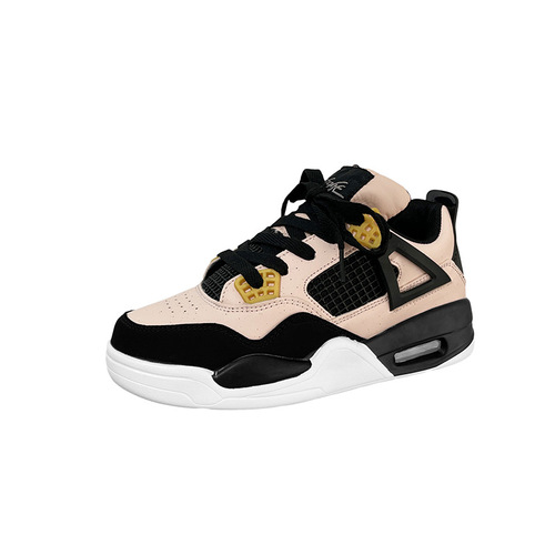 Chic Hong Kong style white air cushion sneakers for women ins trend  autumn new versatile couple casual running shoes
