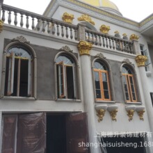 罗马柱窗套雕塑花瓶护栏景观花盆GRC构件护墙板美式软线条弧形