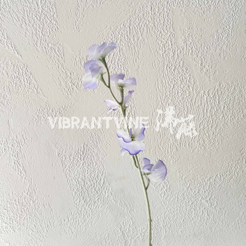 香豌豆花仿真花婚礼堂装饰花材绢花路引地排插花客厅摆件假花